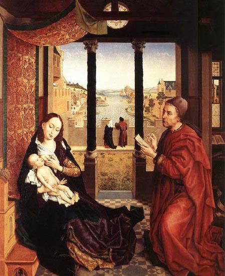 WEYDEN, Rogier van der St Luke Drawing the Portrait of the Madonna oil painting picture